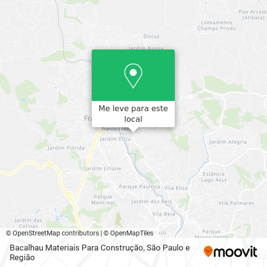 Bacalhau Materiais Para Construção mapa