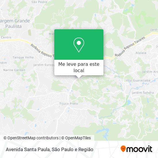 Avenida Santa Paula mapa