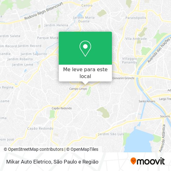 Mikar Auto Eletrico mapa