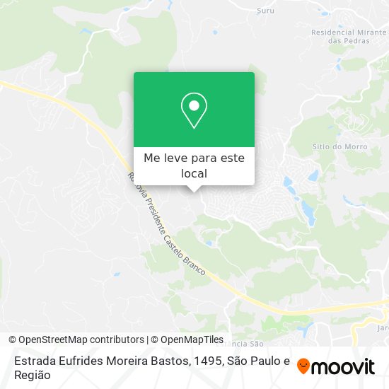Estrada Eufrides Moreira Bastos, 1495 mapa