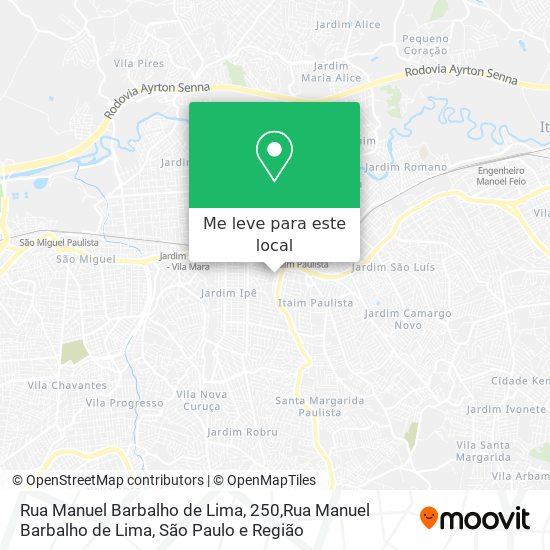 Rua Manuel Barbalho de Lima, 250,Rua Manuel Barbalho de Lima mapa