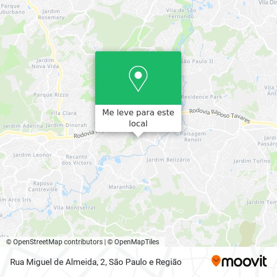 Rua Miguel de Almeida, 2 mapa