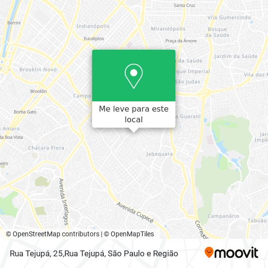 Rua Tejupá, 25,Rua Tejupá mapa