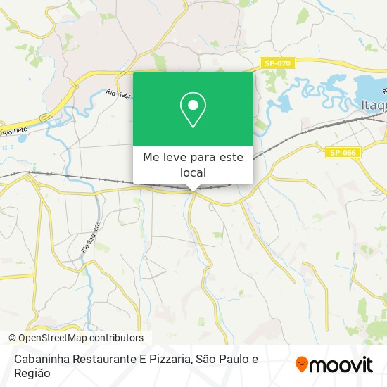 Cabaninha Restaurante E Pizzaria mapa