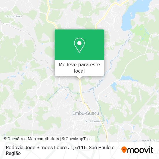Rodovia José Simões Louro Jr., 6116 mapa