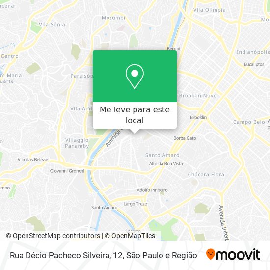 Rua Décio Pacheco Silveira, 12 mapa