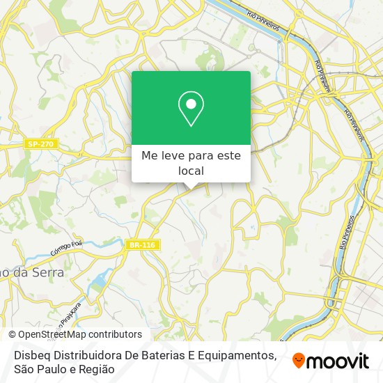 Disbeq Distribuidora De Baterias E Equipamentos mapa