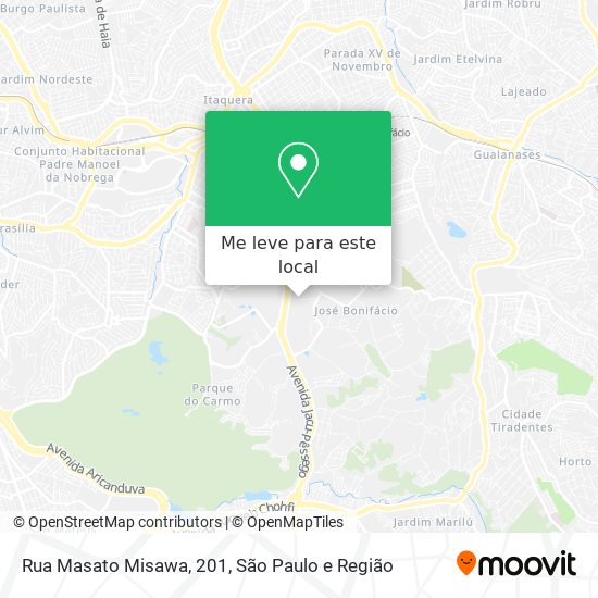 Rua Masato Misawa, 201 mapa