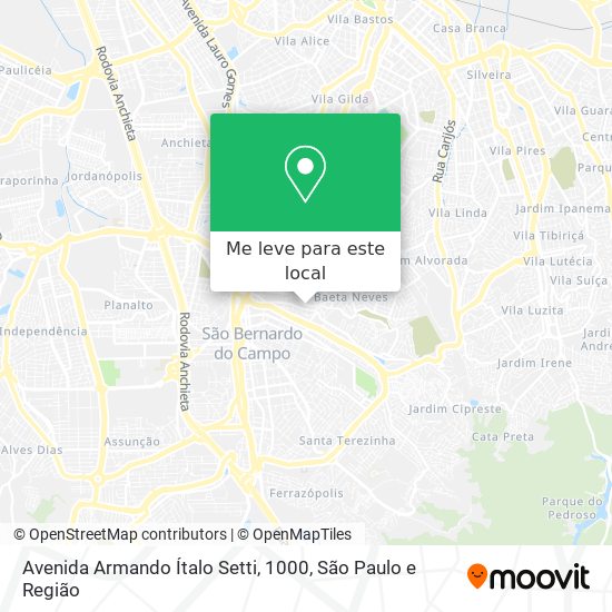 Avenida Armando Ítalo Setti, 1000 mapa