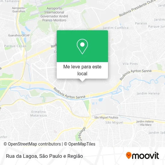 Rua da Lagoa mapa