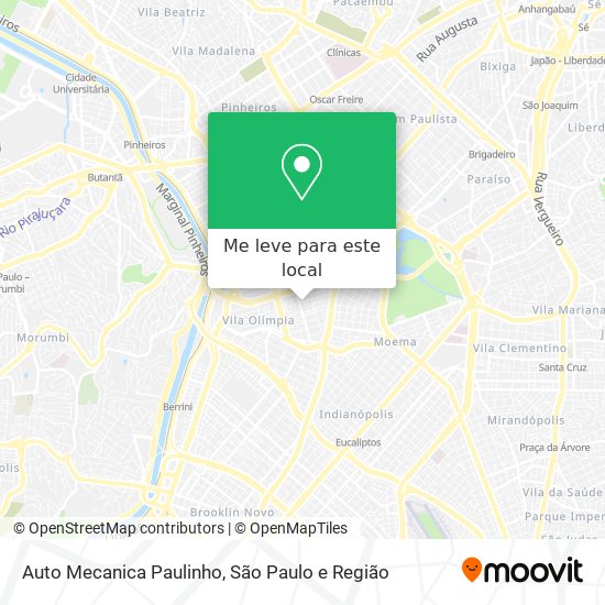 Auto Mecanica Paulinho mapa