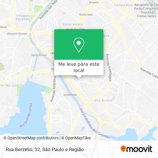 Rua Berzélio, 32 mapa