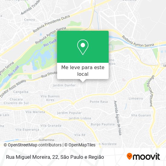 Rua Miguel Moreira, 22 mapa