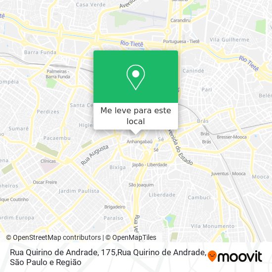 Rua Quirino de Andrade, 175,Rua Quirino de Andrade mapa