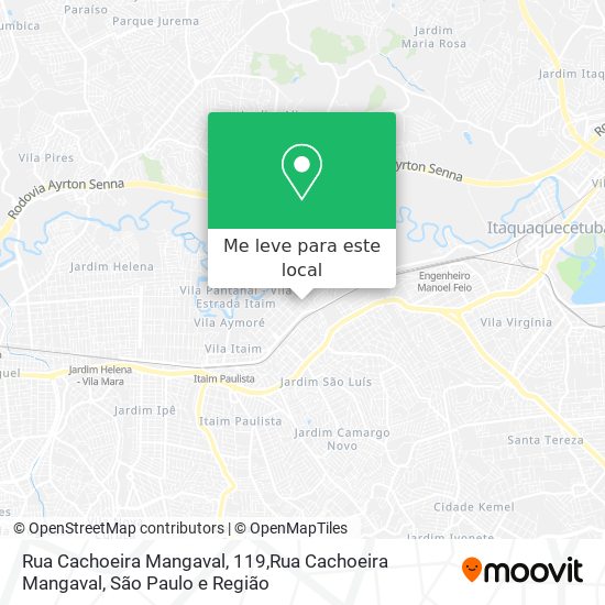Rua Cachoeira Mangaval, 119,Rua Cachoeira Mangaval mapa