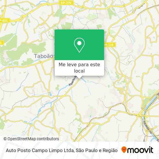 Auto Posto Campo Limpo Ltda mapa