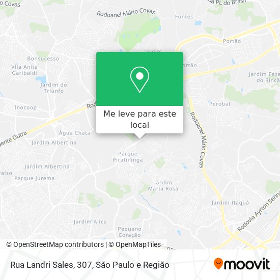 Rua Landri Sales, 307 mapa