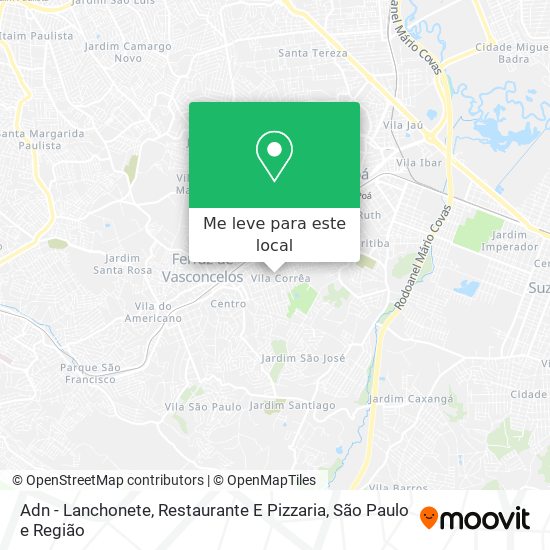 Adn - Lanchonete, Restaurante E Pizzaria mapa