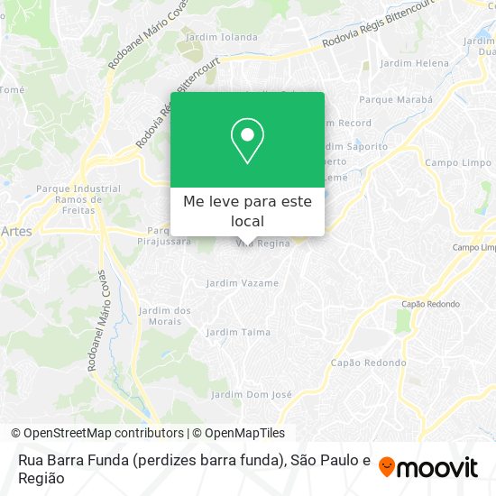 Rua Barra Funda (perdizes barra funda) mapa