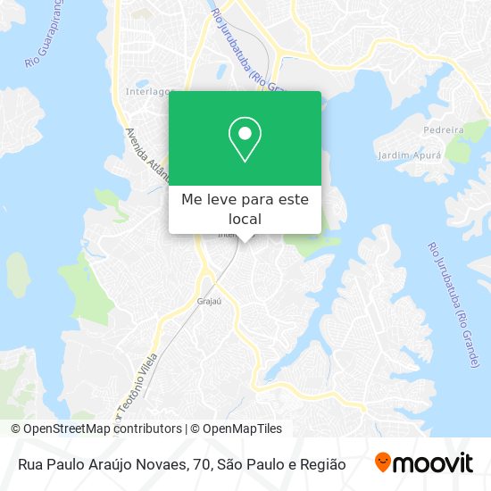 Rua Paulo Araújo Novaes, 70 mapa