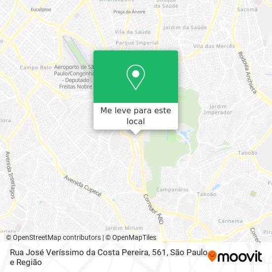 Rua José Veríssimo da Costa Pereira, 561 mapa