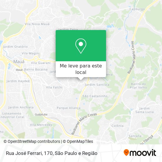 Rua José Ferrari, 170 mapa