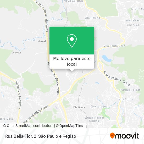 Rua Beija-Flor, 2 mapa