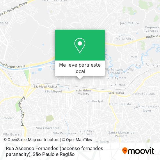 Rua Ascenso Fernandes (ascenso fernandes paranacity) mapa