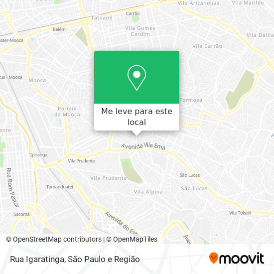 Rua Igaratinga mapa