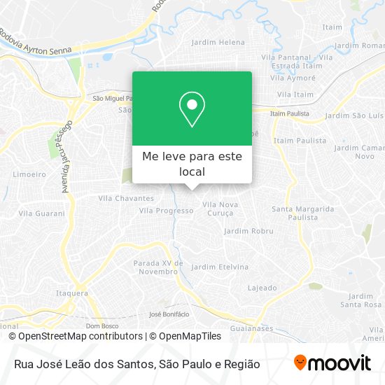 Rua José Leão dos Santos mapa