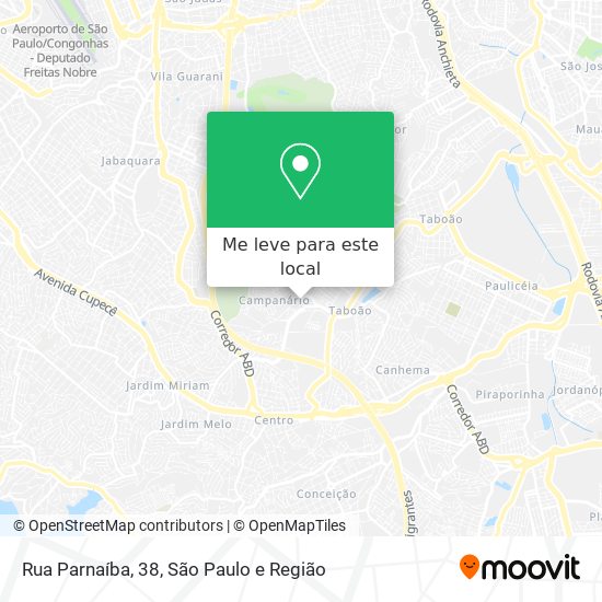 Rua Parnaíba, 38 mapa