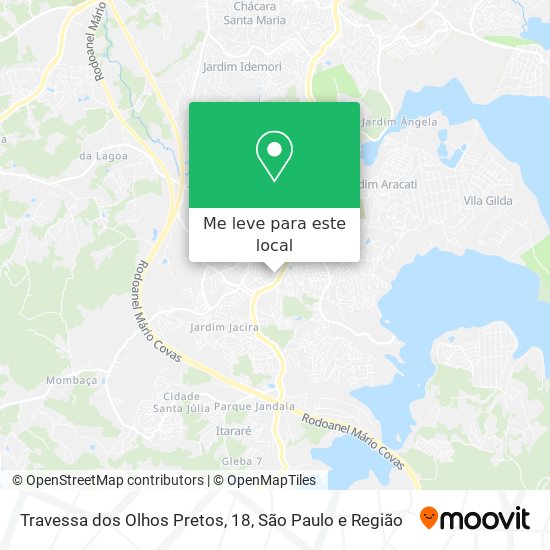 Travessa dos Olhos Pretos, 18 mapa