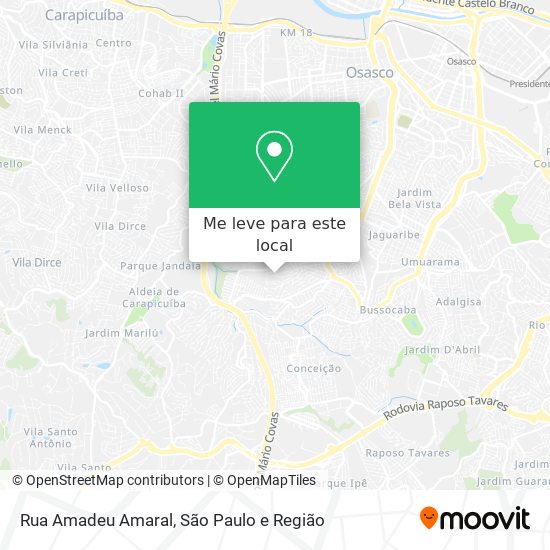Rua Amadeu Amaral mapa