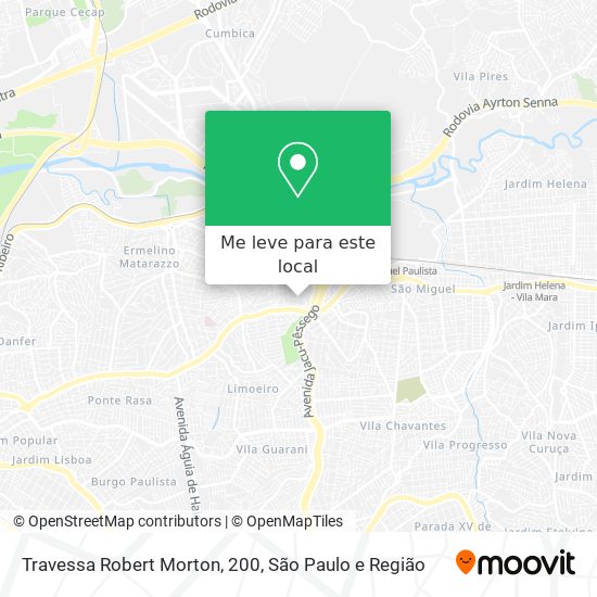 Travessa Robert Morton, 200 mapa