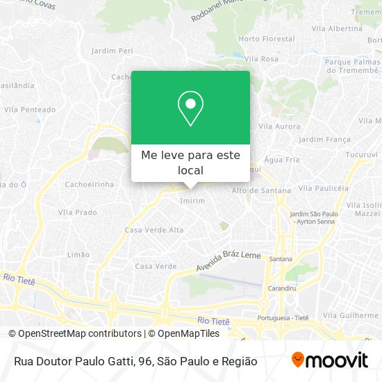 Rua Doutor Paulo Gatti, 96 mapa