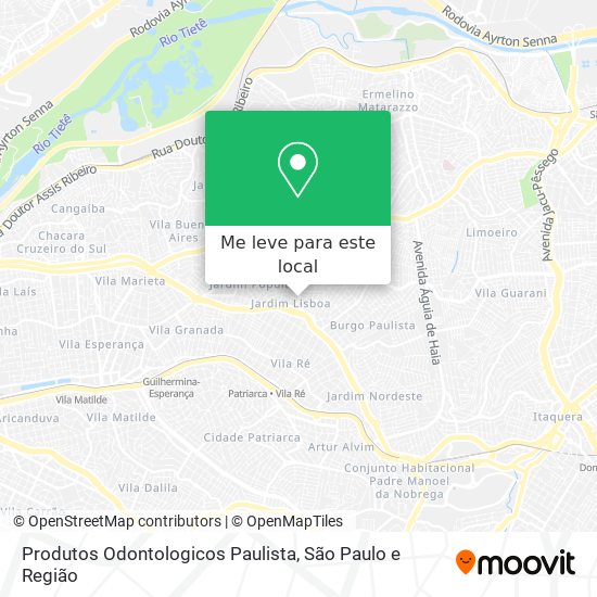 Produtos Odontologicos Paulista mapa