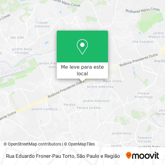 Rua Eduardo Froner-Pau Torto mapa