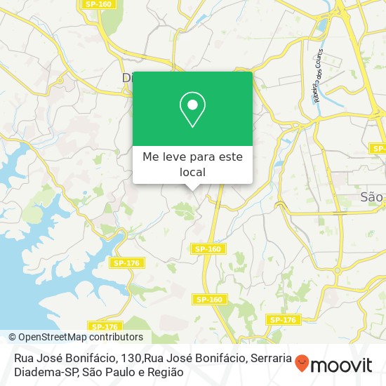 Rua José Bonifácio, 130,Rua José Bonifácio, Serraria Diadema-SP mapa