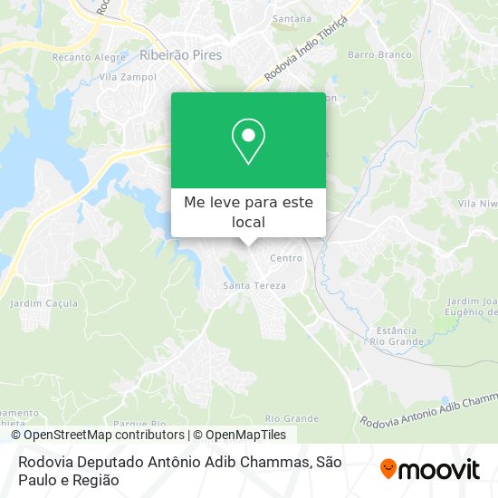 Rodovia Deputado Antônio Adib Chammas mapa