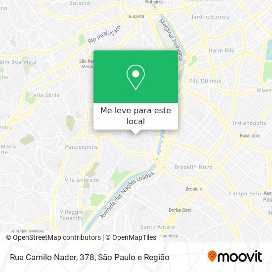 Rua Camilo Nader, 378 mapa