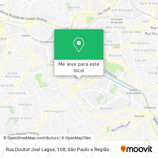 Rua Doutor Joel Lagos, 108 mapa