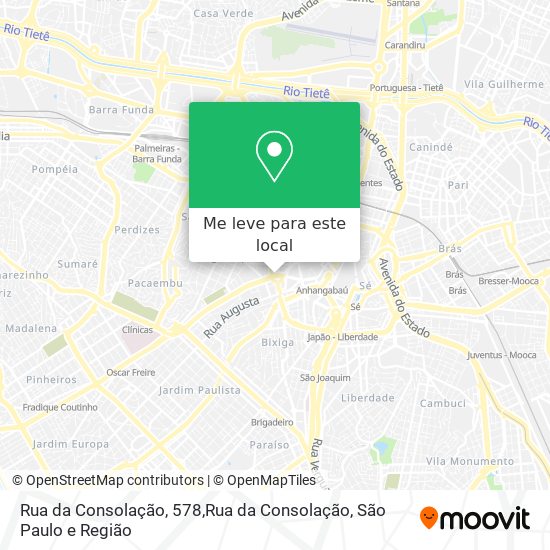 Rua da Consolação, 578,Rua da Consolação mapa