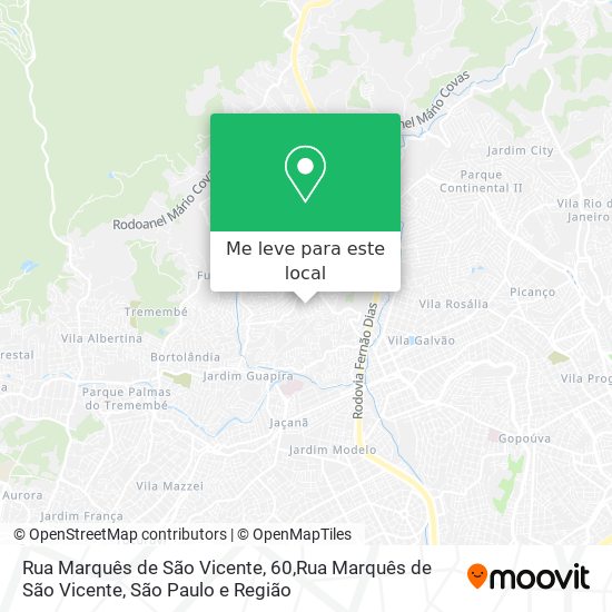 Rua Marquês de São Vicente, 60,Rua Marquês de São Vicente mapa