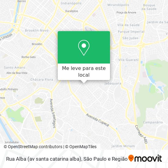 Rua Alba (av santa catarina alba) mapa