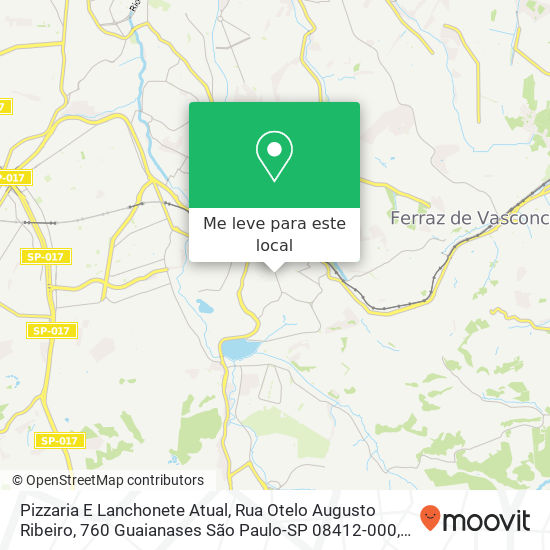 Pizzaria E Lanchonete Atual mapa