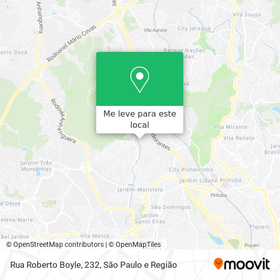 Rua Roberto Boyle, 232 mapa