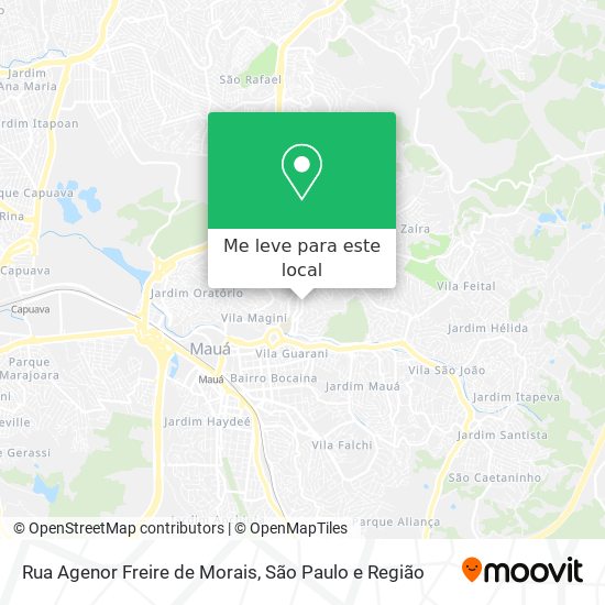 Rua Agenor Freire de Morais mapa