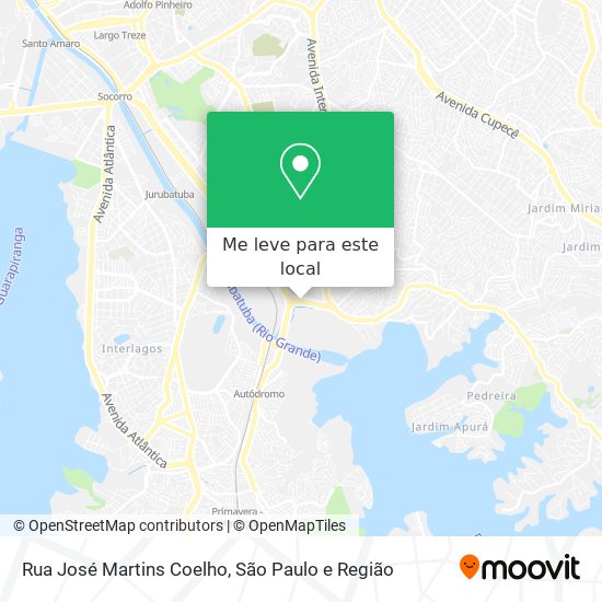 Rua José Martins Coelho mapa