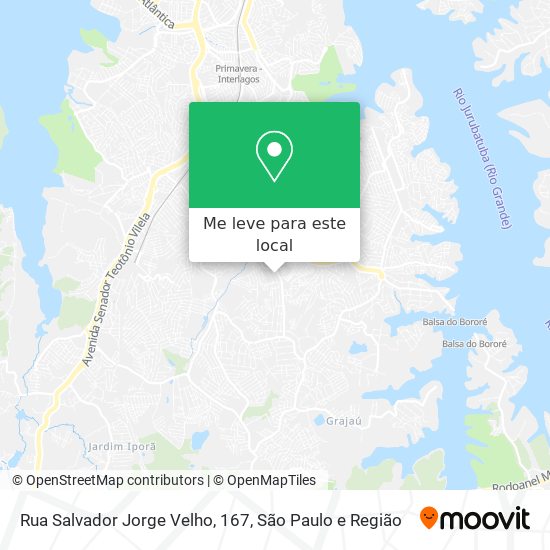 Rua Salvador Jorge Velho, 167 mapa