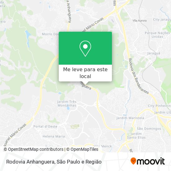 Rodovia Anhanguera mapa